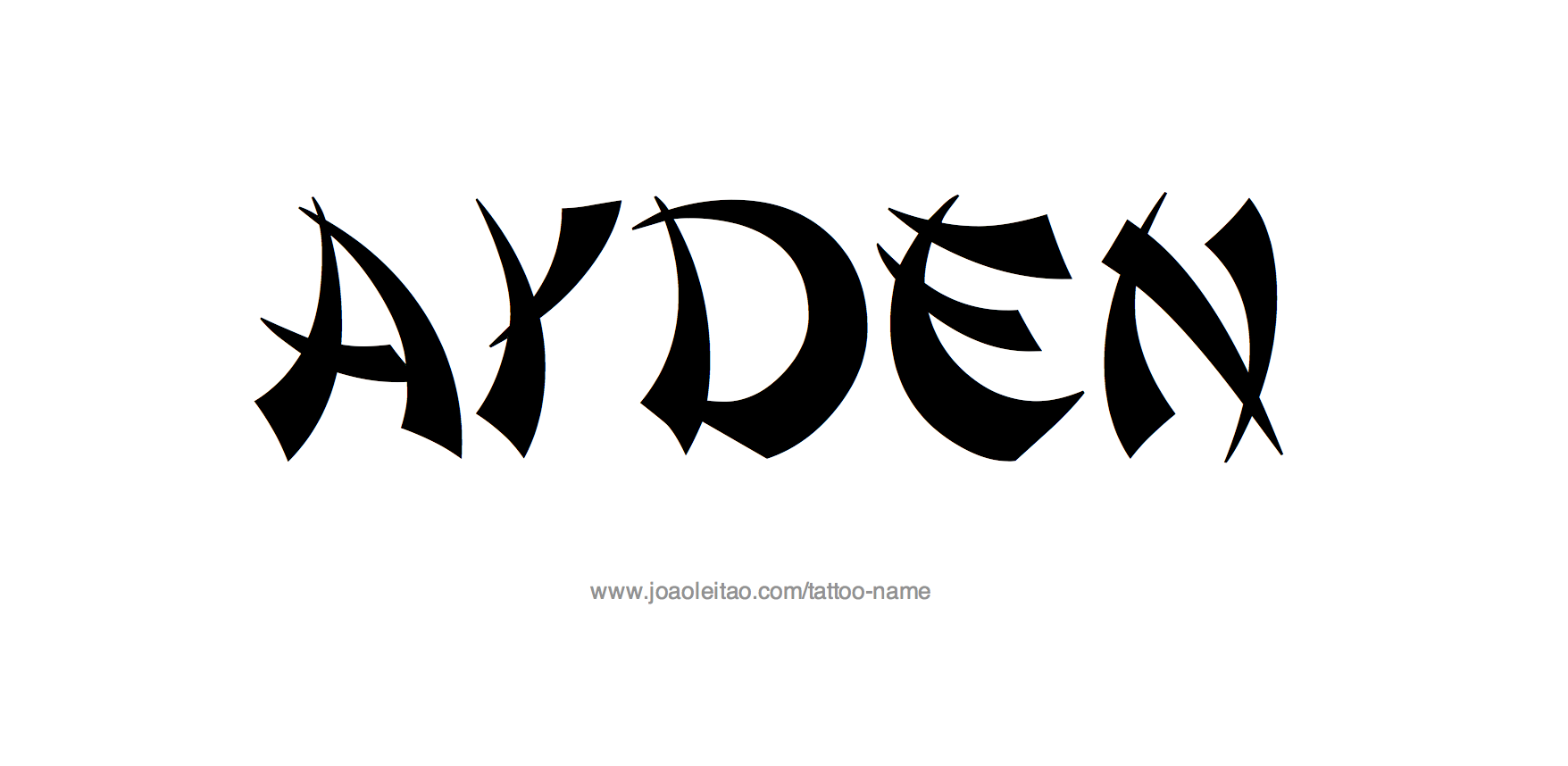 ayden-name-tattoo-designs